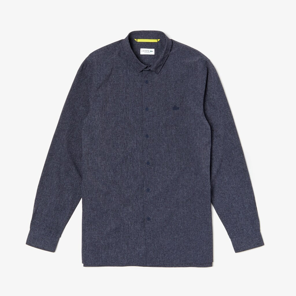 Mens   Motion Thermoregulating Stretch Shirt | Lacoste Blue • 4Gx