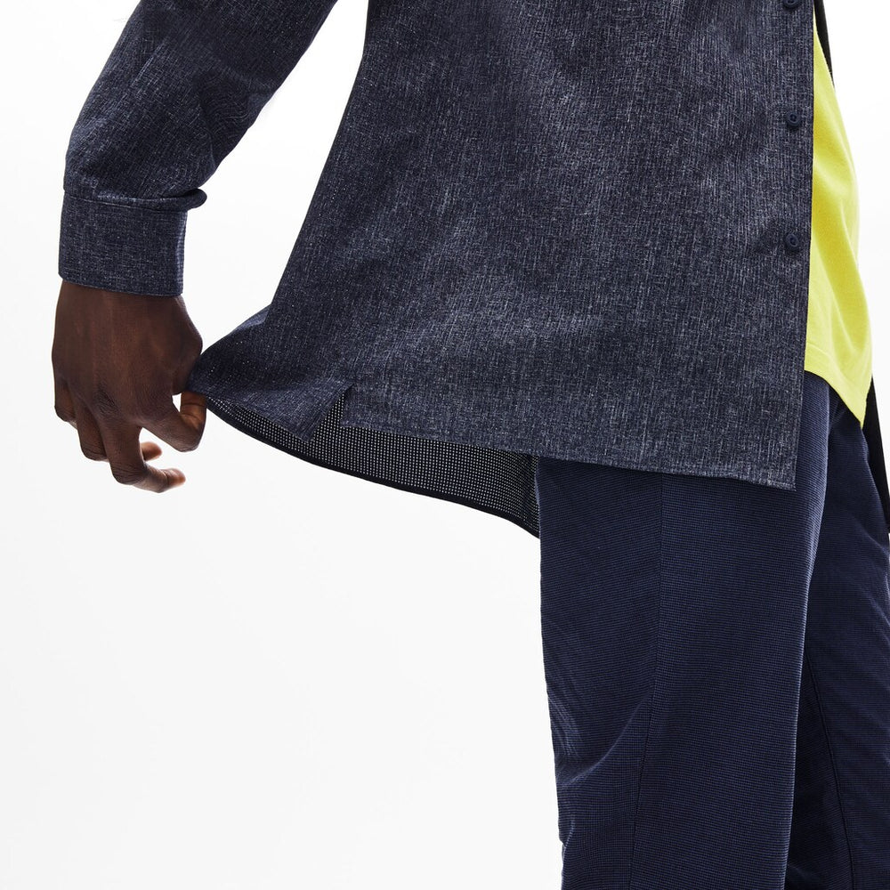 Mens   Motion Thermoregulating Stretch Shirt | Lacoste Blue • 4Gx