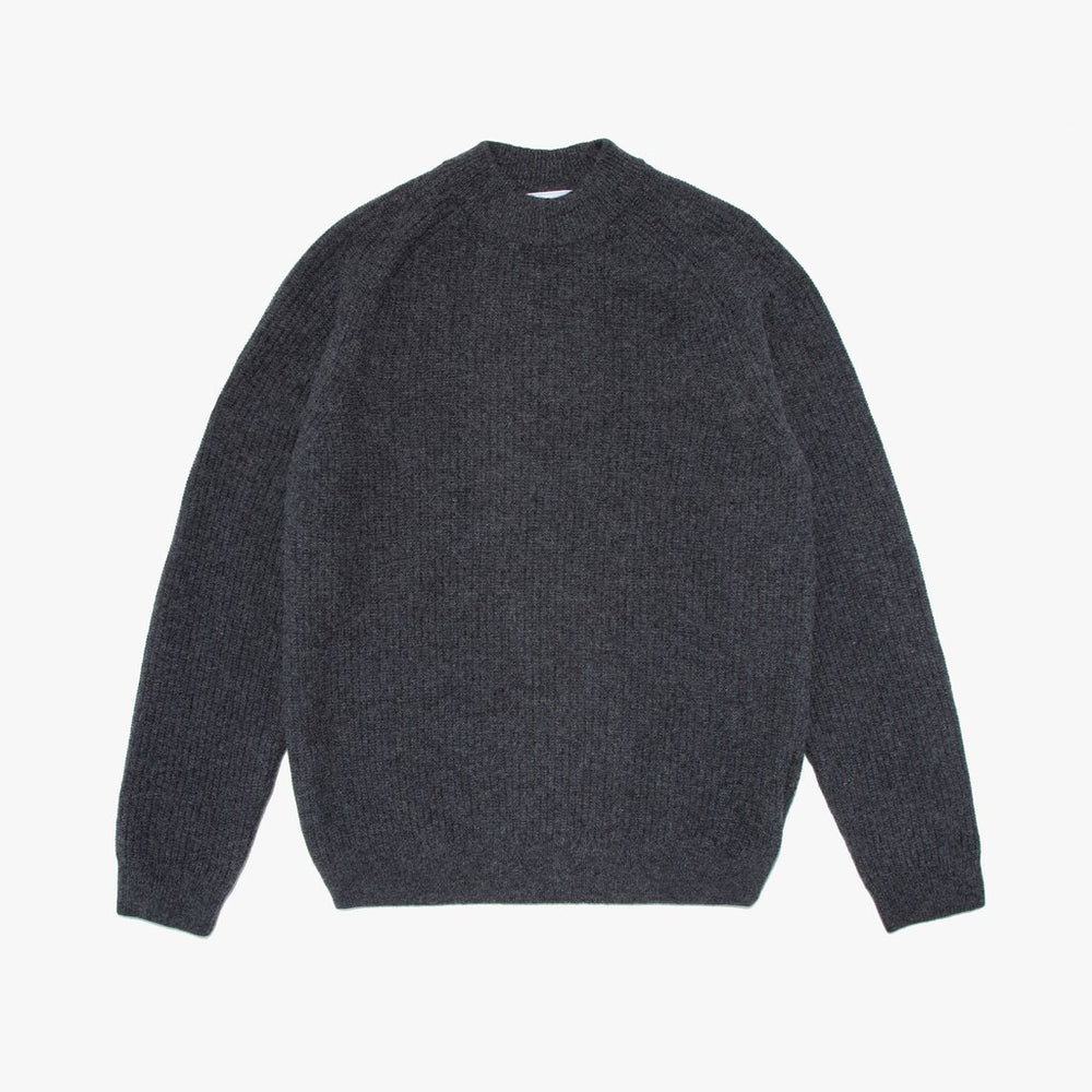 Mens   Crewneck Wool And Alpaca Sweater | Lacoste Grey Chine • 2Wa