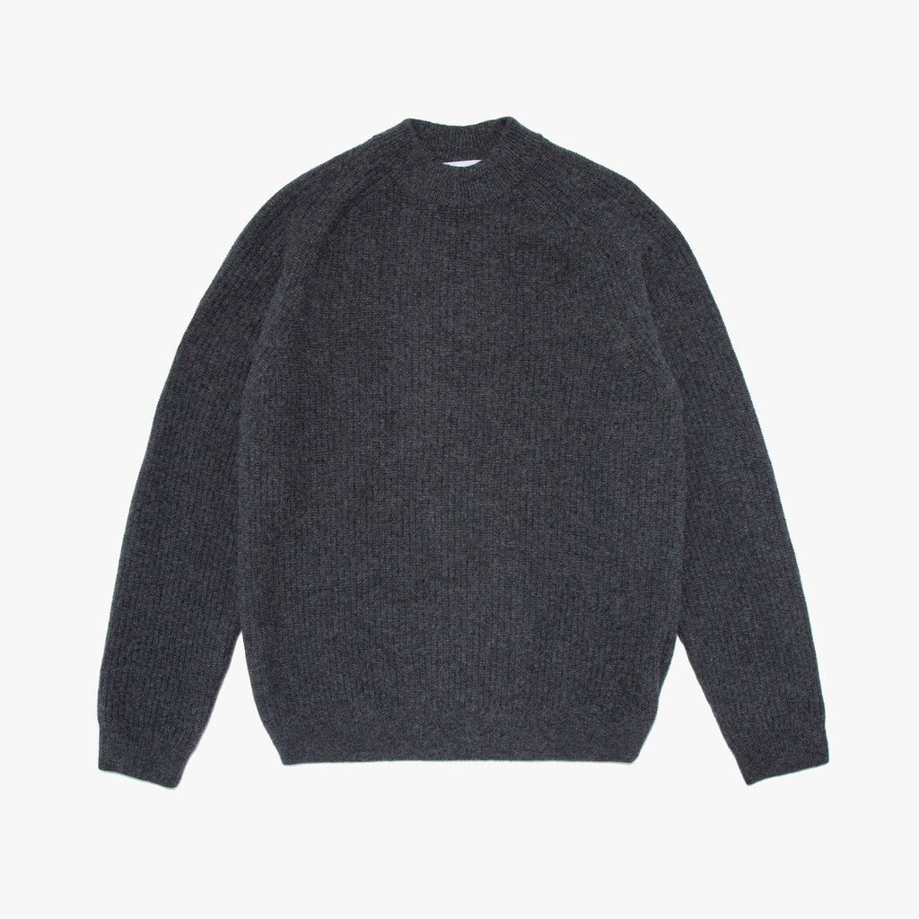 Mens   Crewneck Wool And Alpaca Sweater | Lacoste Grey Chine • 2Wa