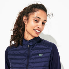 Womens Wo  SPORT Water-Resistant Down-Filled Puffer Jacket | Lacoste Navy Blue • 423