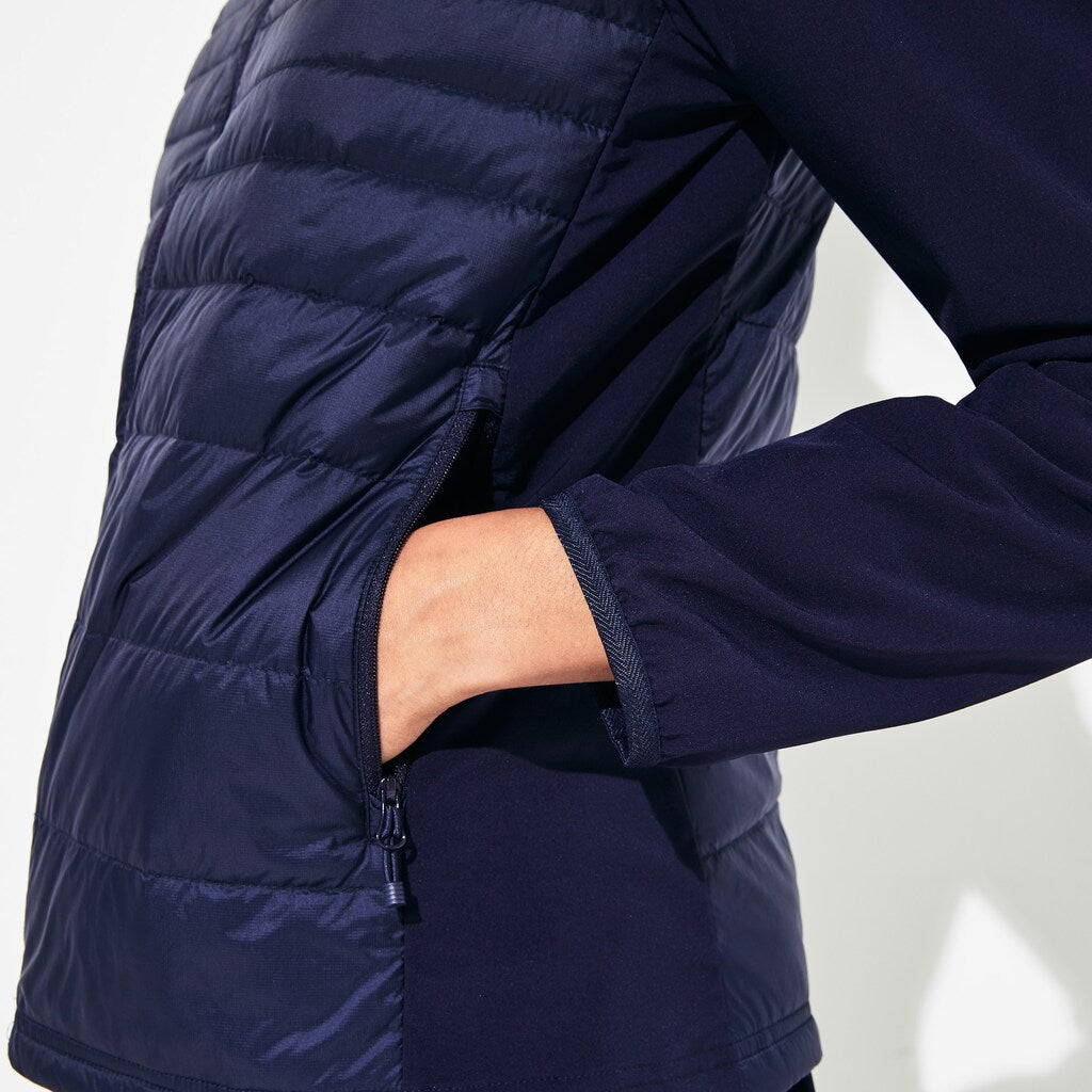 Womens Wo  SPORT Water-Resistant Down-Filled Puffer Jacket | Lacoste Navy Blue • 423