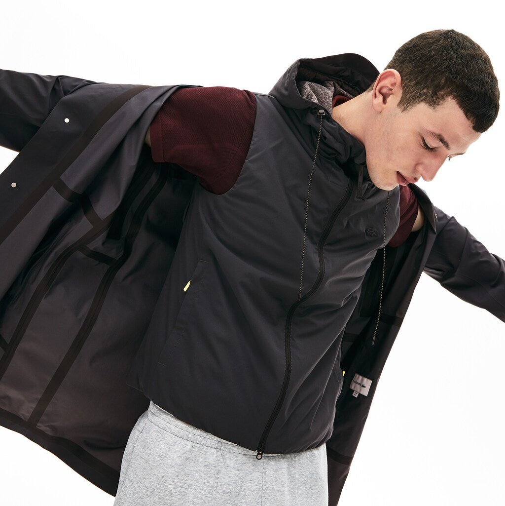 Mens   Motion 3-in-1 Raincoat With Detachable Vest | Lacoste Dark Grey • 2Z8