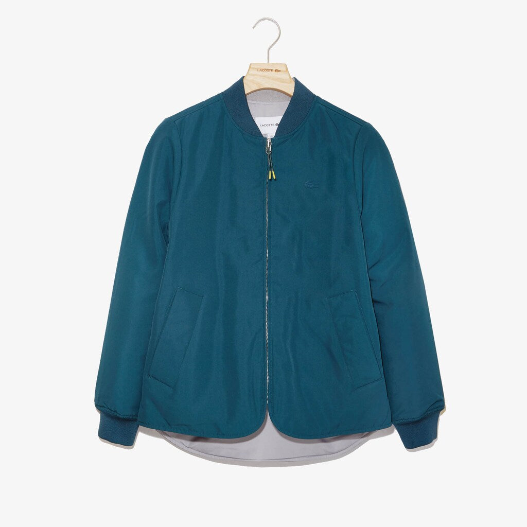 Womens Wo  Quilted Reversible Rain Jacket | Lacoste Blue / Grey • 0N5