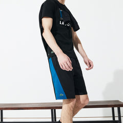 Mens   SPORT Logo Two-Tone Shorts | Lacoste Black / Blue / White • 3Sp