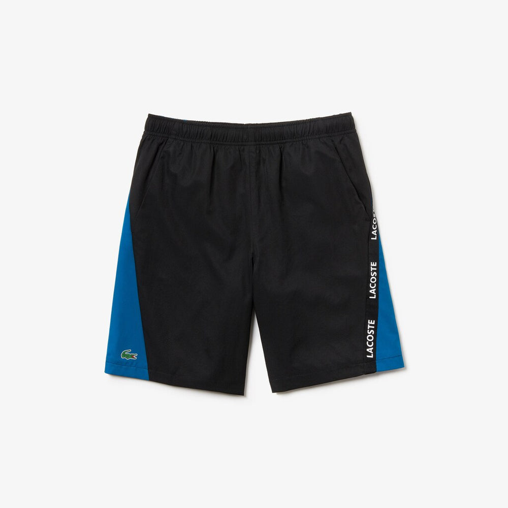Mens   SPORT Logo Two-Tone Shorts | Lacoste Black / Blue / White • 3Sp
