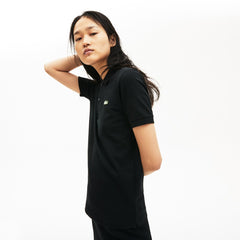 Mens Unisex LIVE Slim Fit Stretch Cotton Piqué Polo Shirt | Lacoste Black • 031