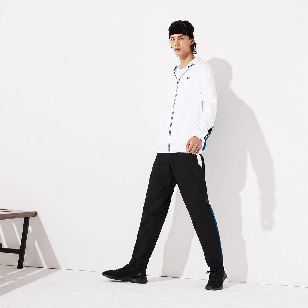 Mens   SPORT Logo Two-Tone Jacket | Lacoste White / Blue / Black / White • 1Hx