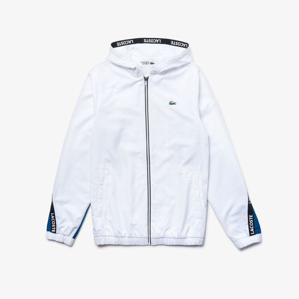 Mens   SPORT Logo Two-Tone Jacket | Lacoste White / Blue / Black / White • 1Hx