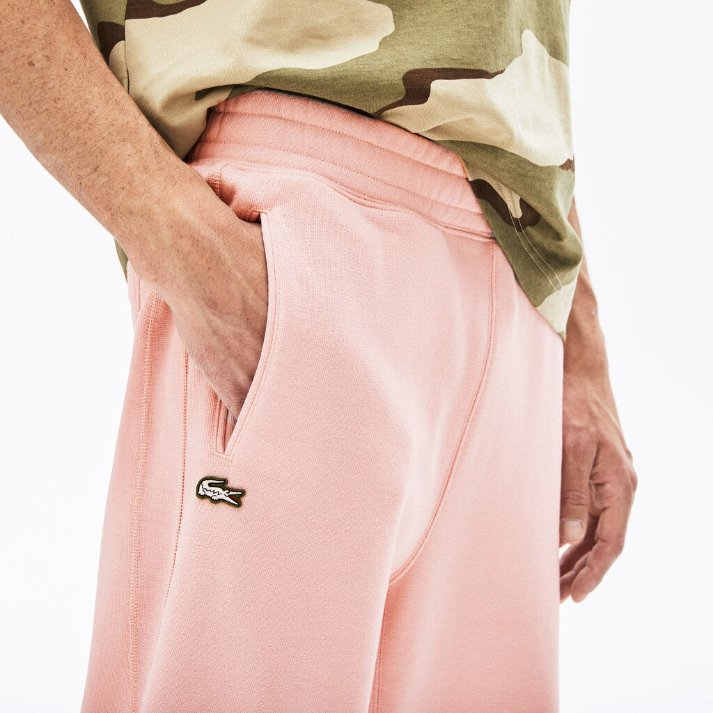 Mens Unisex LIVE Cotton Fleece Sweatpants | Lacoste Light Pink • Yzn