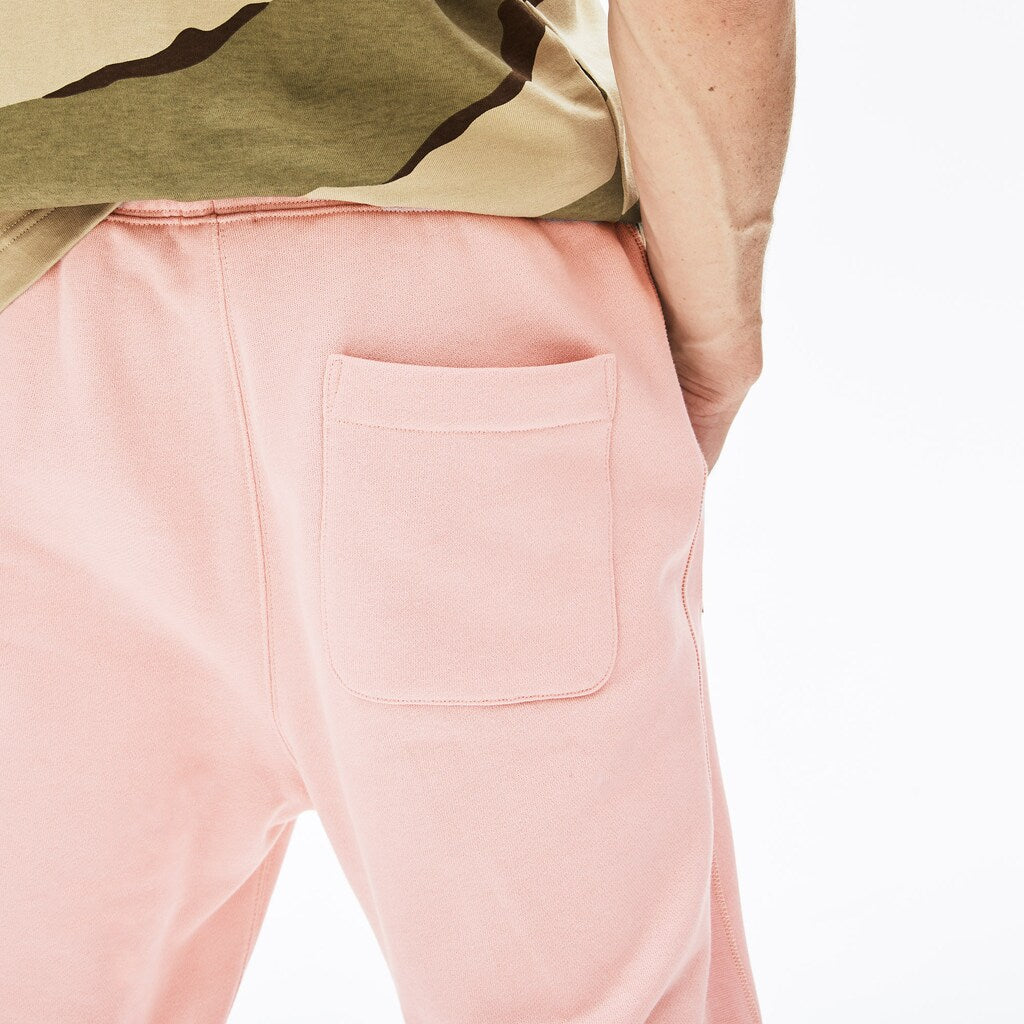 Mens Unisex LIVE Cotton Fleece Sweatpants | Lacoste Light Pink • Yzn