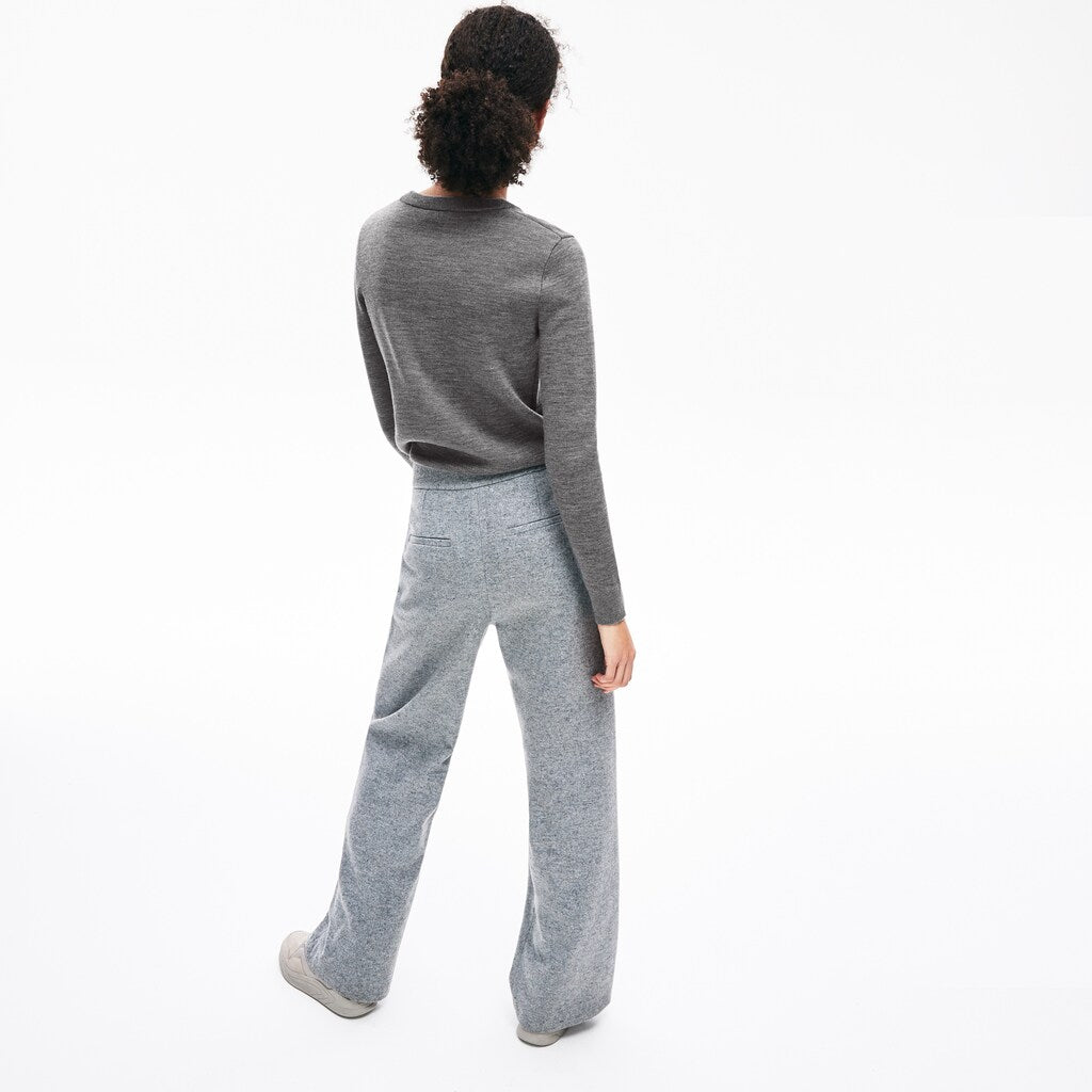 Womens Wo  Croco Magic Wool Sweater | Lacoste Grey • Uwc