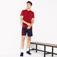Mens   SPORT Novak Djokovic Tech Jersey Polo | Lacoste Red / Bordeaux • 1Y3