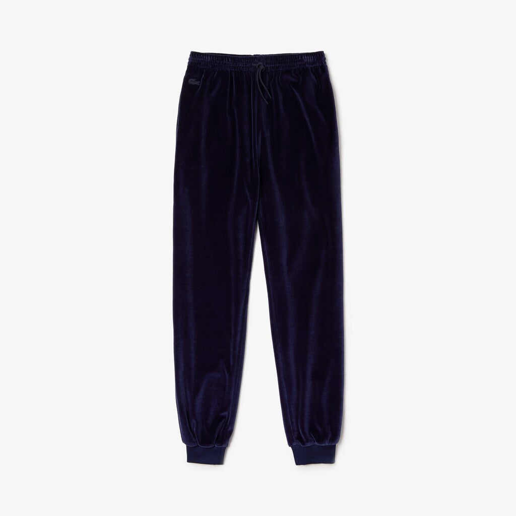Womens Wo  Tapered Velour Terry Sweatpants | Lacoste Navy Blue • 166