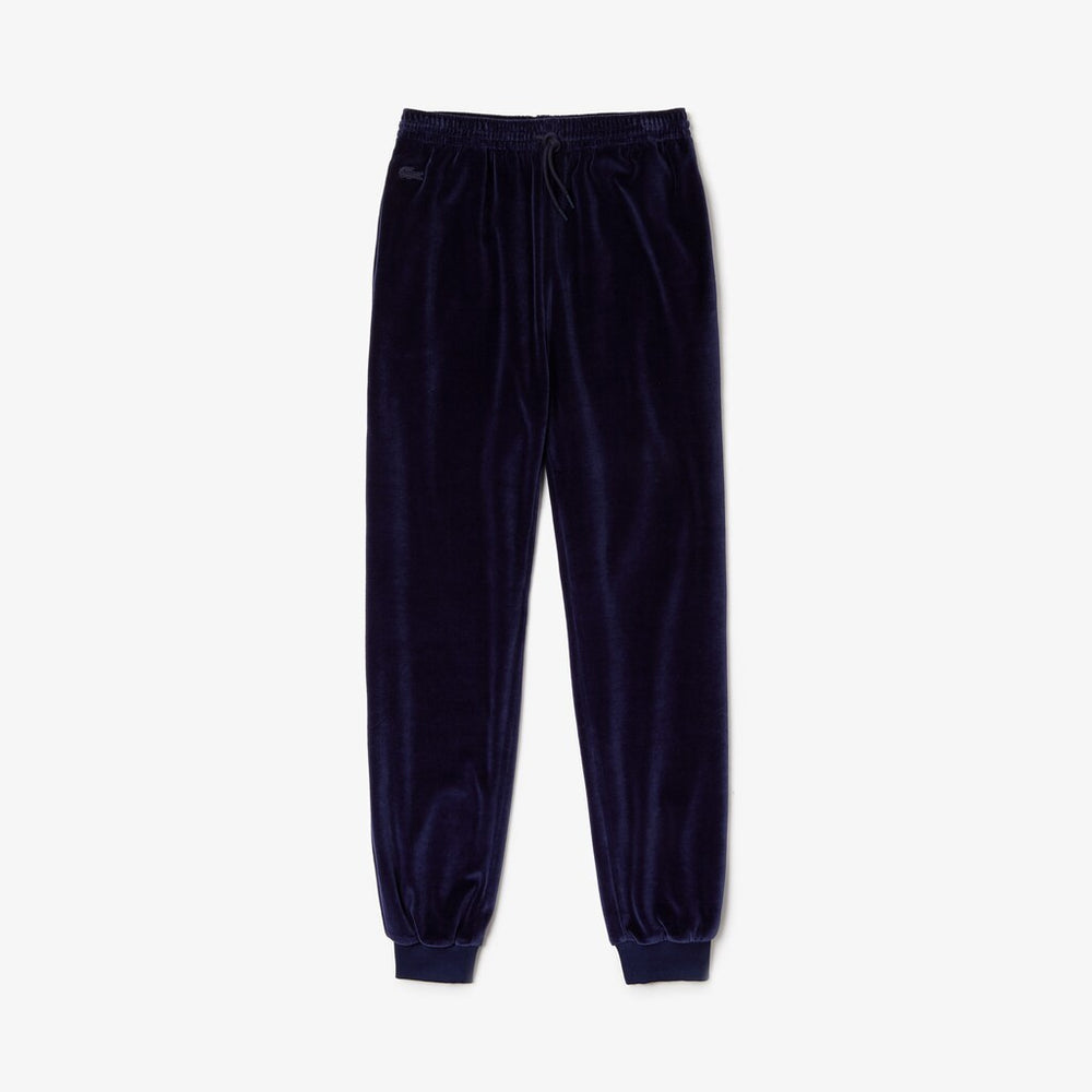 Womens Wo  Tapered Velour Terry Sweatpants | Lacoste Navy Blue • 166