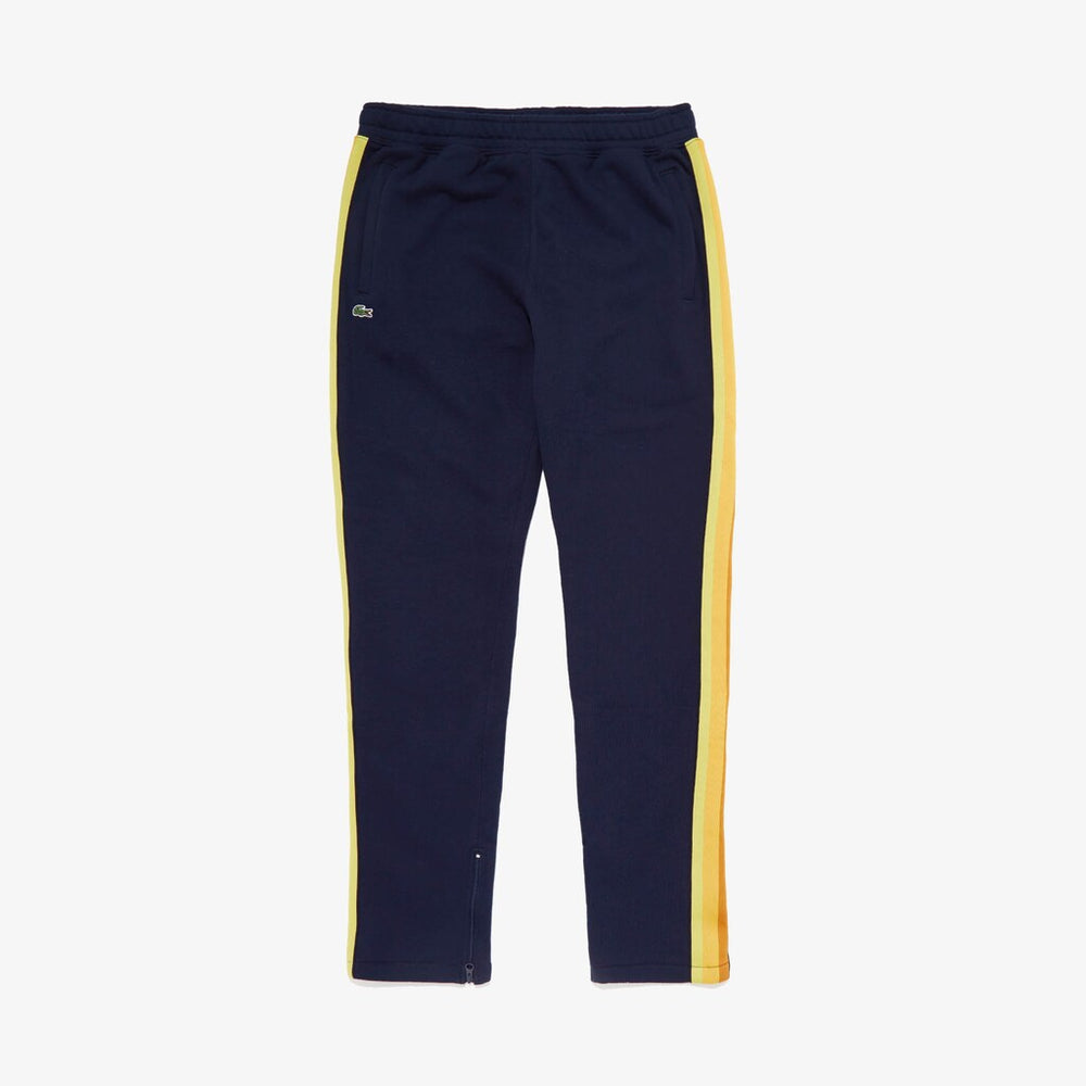 Mens Unisex LIVE Neon Side Stripe Sweatpant | Lacoste Navy Blue / White • Qrn