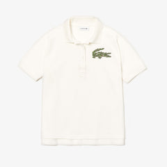 Womens Wo  Relaxed Fit Croco Magic Logo Piqué Polo | Lacoste White • 70V