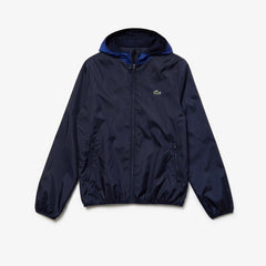 Mens   SPORT Lightweight Water-Resistant Windbreaker | Lacoste Navy Blue • 1Yw