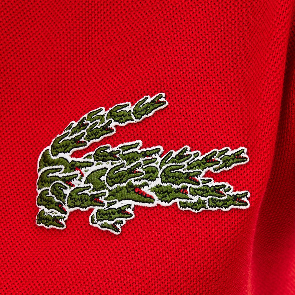 Mens   Regular Fit Croco Magic Long Sleeve Polo | Lacoste Red • 240