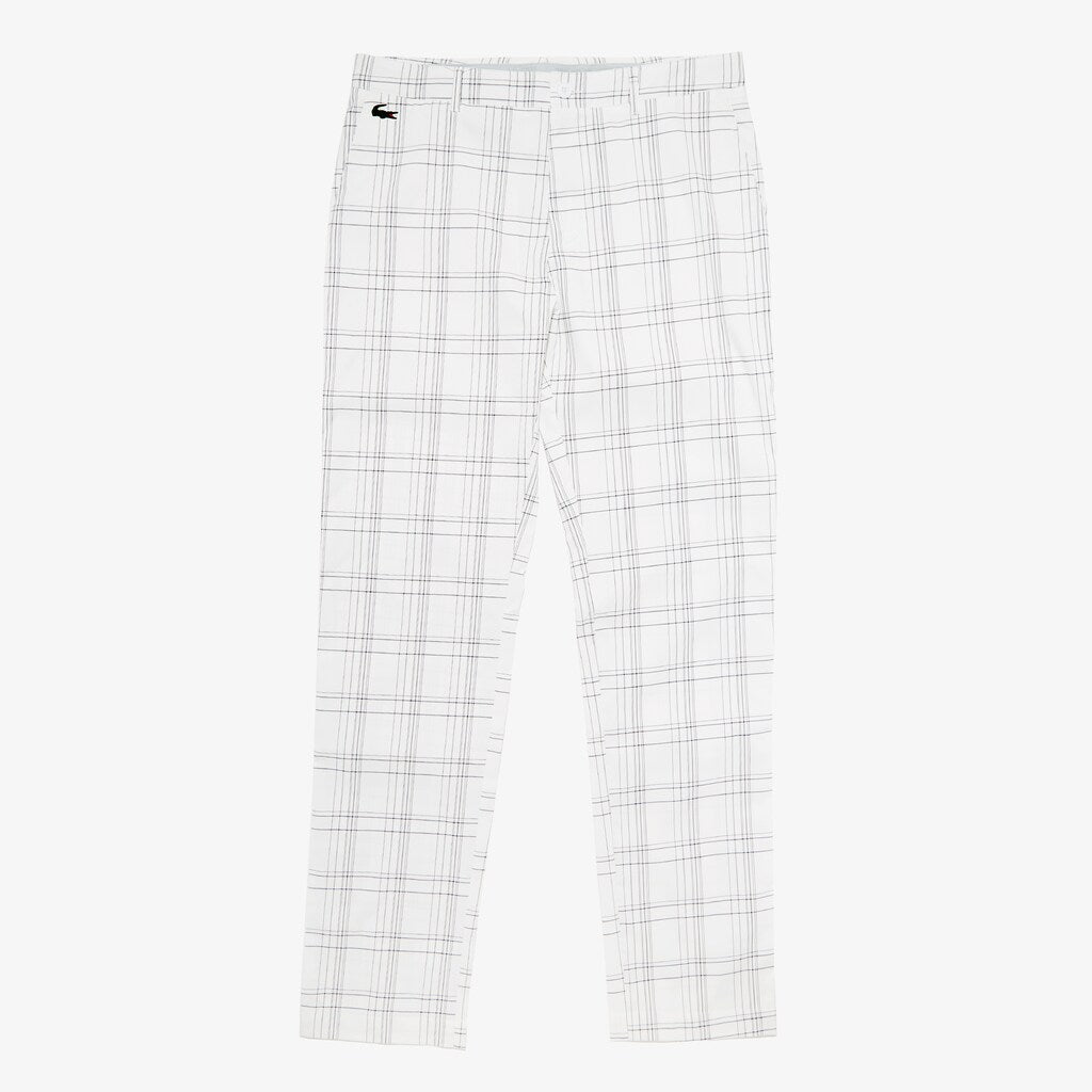 Mens   SPORT Stretch Golf Chinos | Lacoste White / Navy Blue • 522