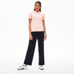 Womens Wo  LIVE Velvet-Croc Piqué Polo Shirt | Lacoste Light Pink • Yzn