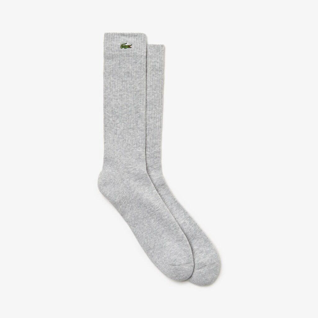 Mens   SPORT Stretch Cotton Blend Tennis Socks | Lacoste Grey Chine • Cca