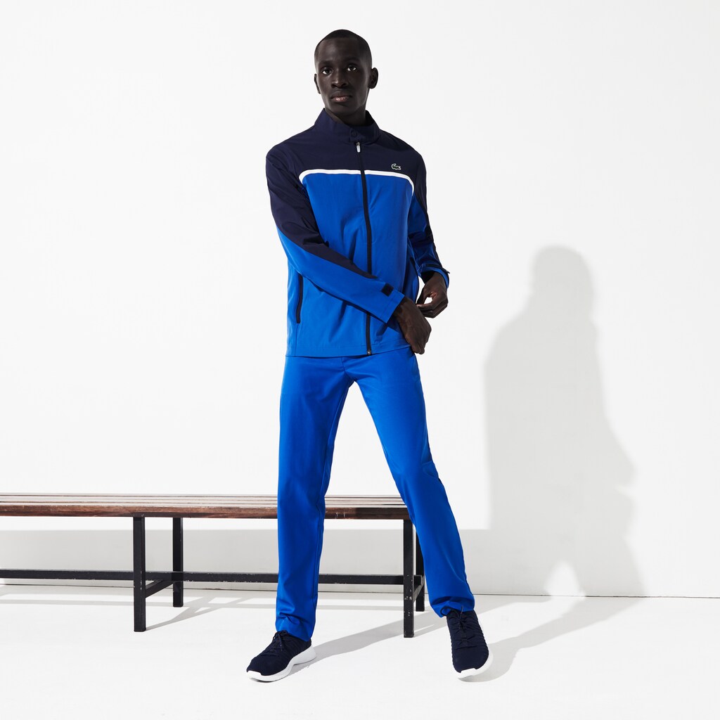 Mens   SPORT Technical Gabardine Golf Chino Pants | Lacoste Blue • 2Mb