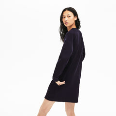 Womens Wo  Motion Sweatshirt Dress | Lacoste Navy Blue • 166