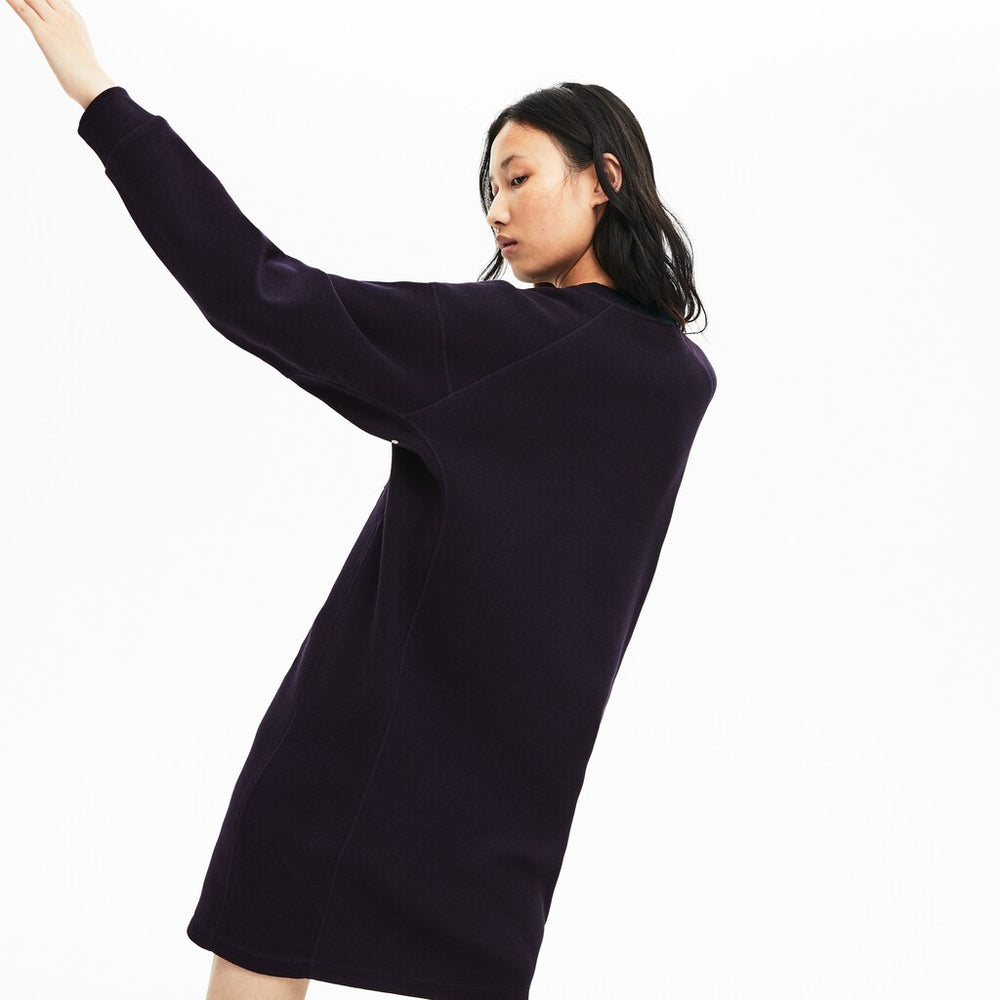 Womens Wo  Motion Sweatshirt Dress | Lacoste Navy Blue • 166