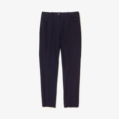 Womens Wo  Slim Fit Stretch Cotton Twill Pants | Lacoste Navy Blue • 166