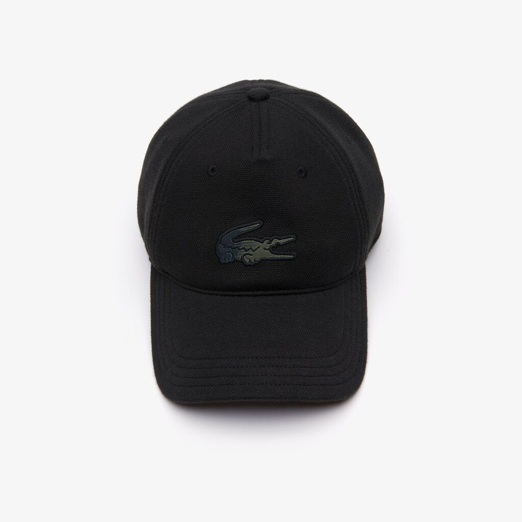 Mens   SPORT Camo-Croc Cap | Lacoste Black / Blue / Khaki Green • 41L