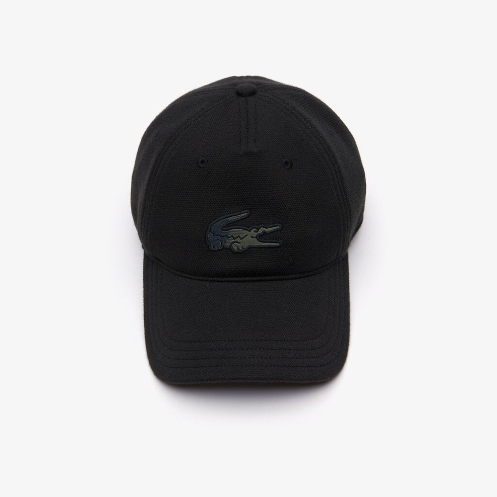 Mens   SPORT Camo-Croc Cap | Lacoste Black / Blue / Khaki Green • 41L