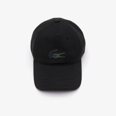 Mens   SPORT Camo-Croc Cap | Lacoste Black / Blue / Khaki Green • 41L