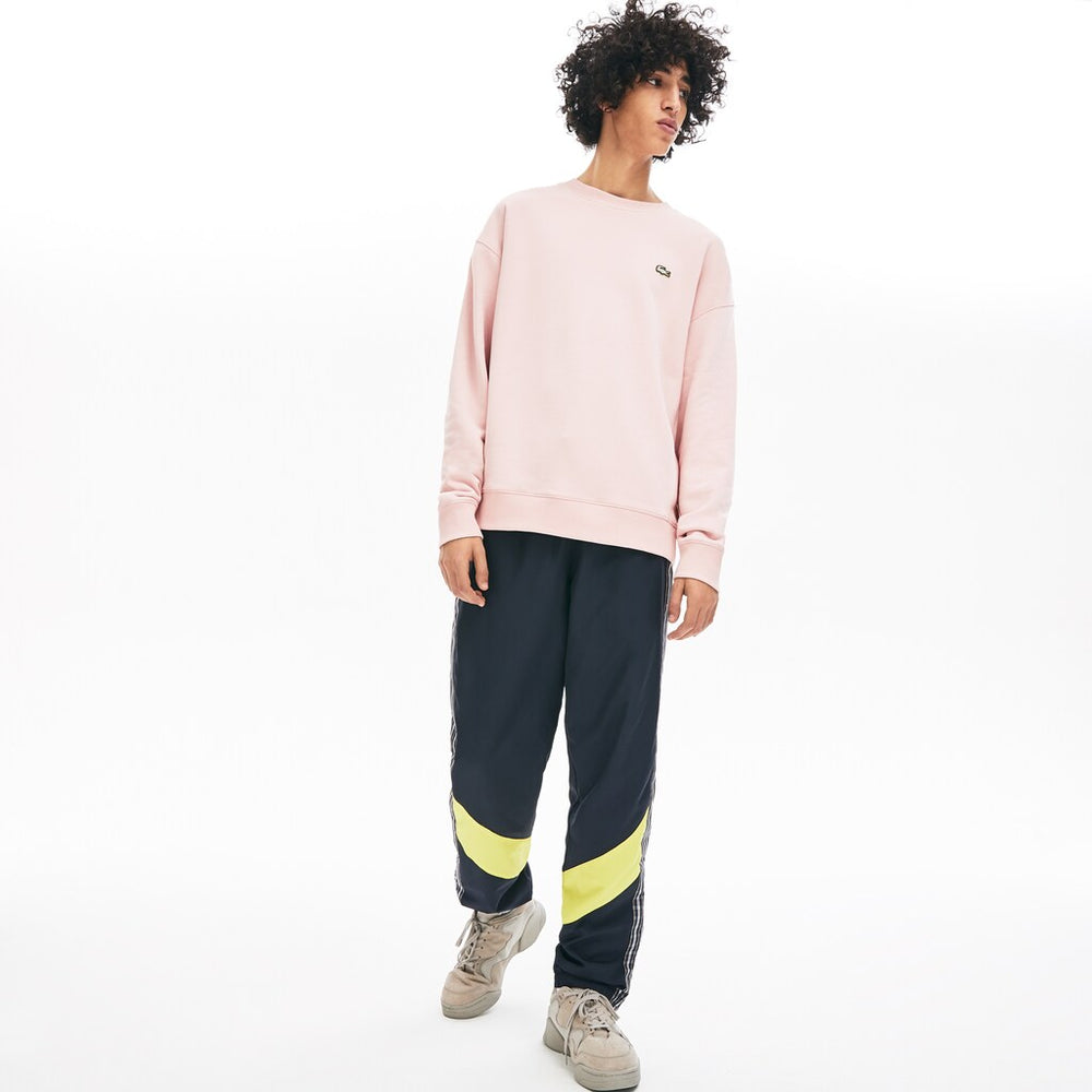 Mens Unisex LIVE Cotton Fleece Sweatshirt | Lacoste Light Pink • 2Cz