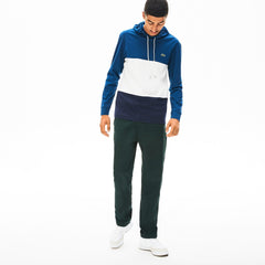 Mens   Color Block Long Sleeved Sweatshirt | Lacoste Navy Blue / White / Blue • Ztk