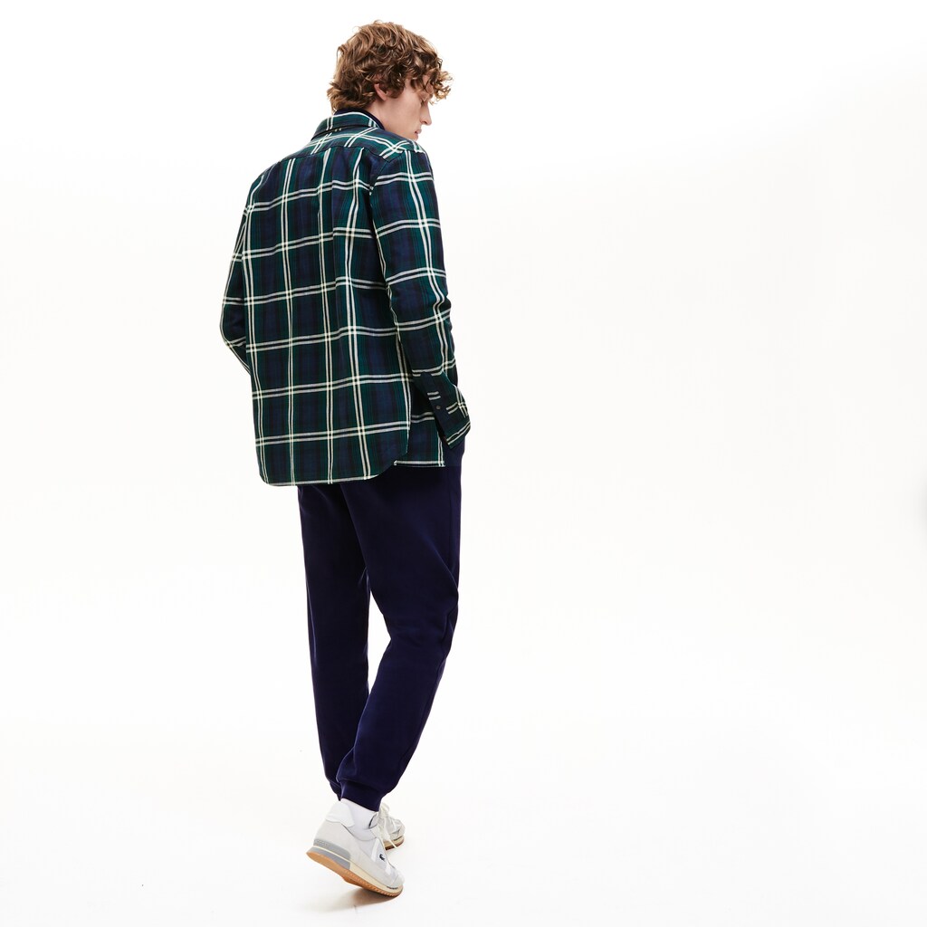 Mens   Elasticized Waistband Piqué Fleece Sweatpants | Lacoste Navy Blue • 166