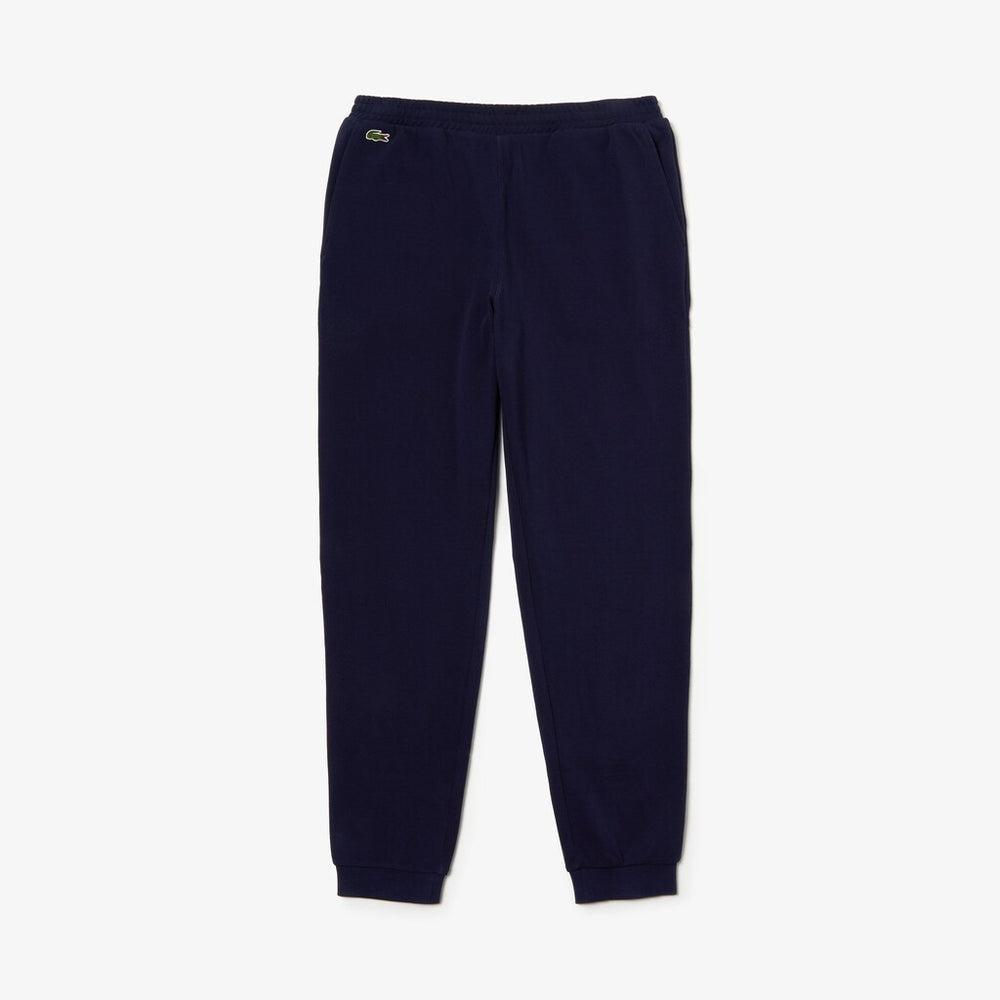 Mens   Elasticized Waistband Piqué Fleece Sweatpants | Lacoste Navy Blue • 166