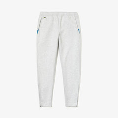 Mens   SPORT Fitted Cotton-Blend Sweatpants | Lacoste Grey Chine / Blue • 4We