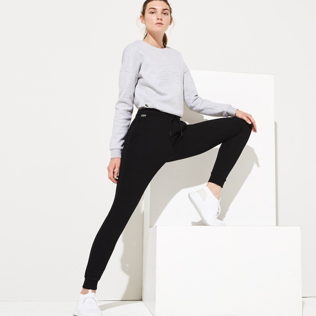 Womens Wo  SPORT Fleece Track Pants | Lacoste Black • 031