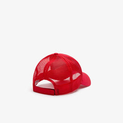 Mens   SPORT Mesh Panel Cotton Cap | Lacoste Red • 240