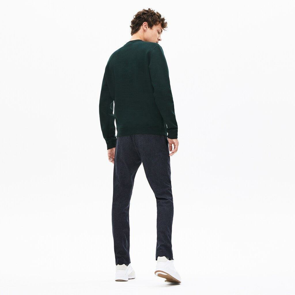 Mens   Crewneck Croco Magic Logo Fleece Sweatshirt | Lacoste Green • Yzp