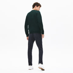 Mens   Crewneck Croco Magic Logo Fleece Sweatshirt | Lacoste Green • Yzp
