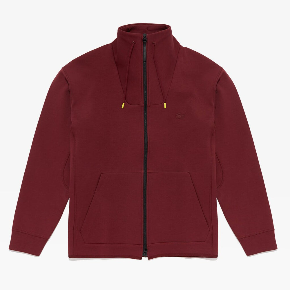 Mens   Motion Ergonomic Cotton-Blend Zip Sweatshirt | Lacoste Bordeaux • 328