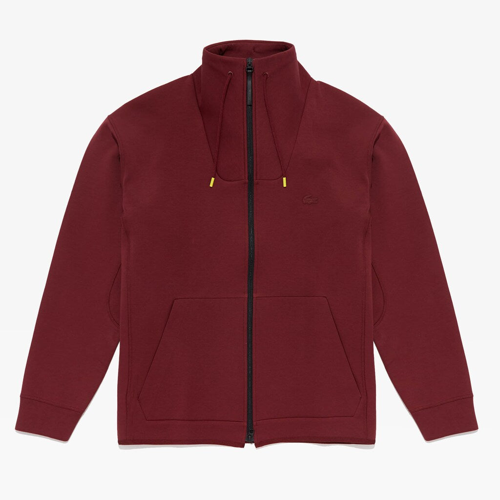 Mens   Motion Ergonomic Cotton-Blend Zip Sweatshirt | Lacoste Bordeaux • 328