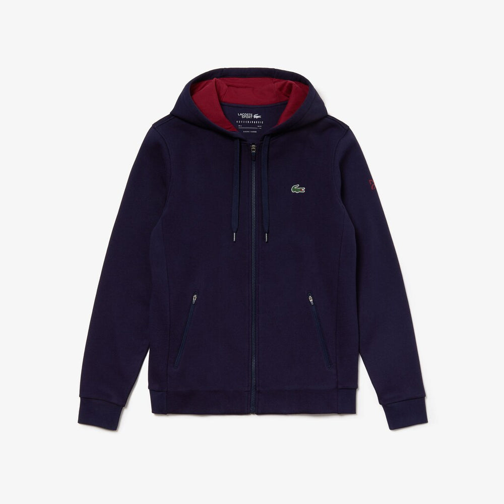 Mens   SPORT Novak Djokovic Croc Logo Sweatshirt | Lacoste Navy Blue / Bordeaux • 1Ye