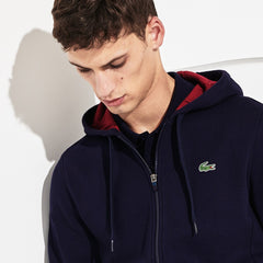 Mens   SPORT Novak Djokovic Croc Logo Sweatshirt | Lacoste Navy Blue / Bordeaux • 1Ye