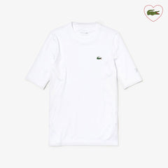 Mens   SPORT Novak Djokovic Ultra Dry Stretch Jersey T-shirt | Lacoste White • 800