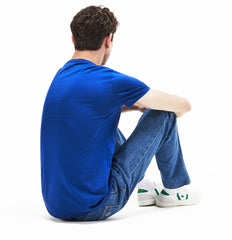 Mens   Crew Neck Pima Cotton T-Shirt | Lacoste Blue • Z7Z