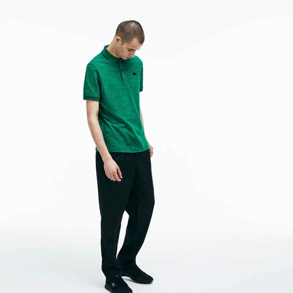Mens Unisex LIVE Slim Fit Stretch Mini Piqué Polo | Lacoste Green • Kg1