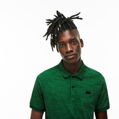 Mens Unisex LIVE Slim Fit Stretch Mini Piqué Polo | Lacoste Green • Kg1